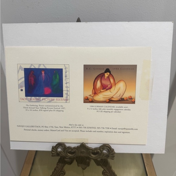 R.C. Gorman “Blessing Way” Framed Art Print 8x6” - Picture 4 of 6